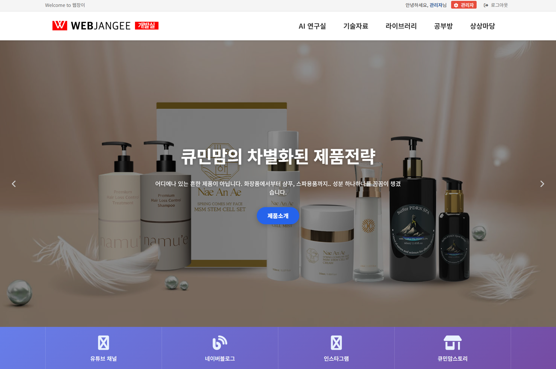 메인 레이아웃 관리 시스템 구현 계획